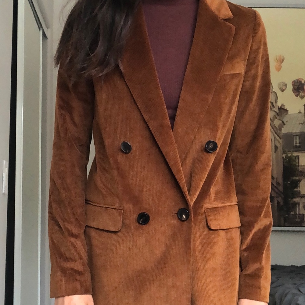 Sezane Brown corduroy Christie Blazer 36